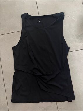 Tavi Women's Black Draped Sleeveless Tank